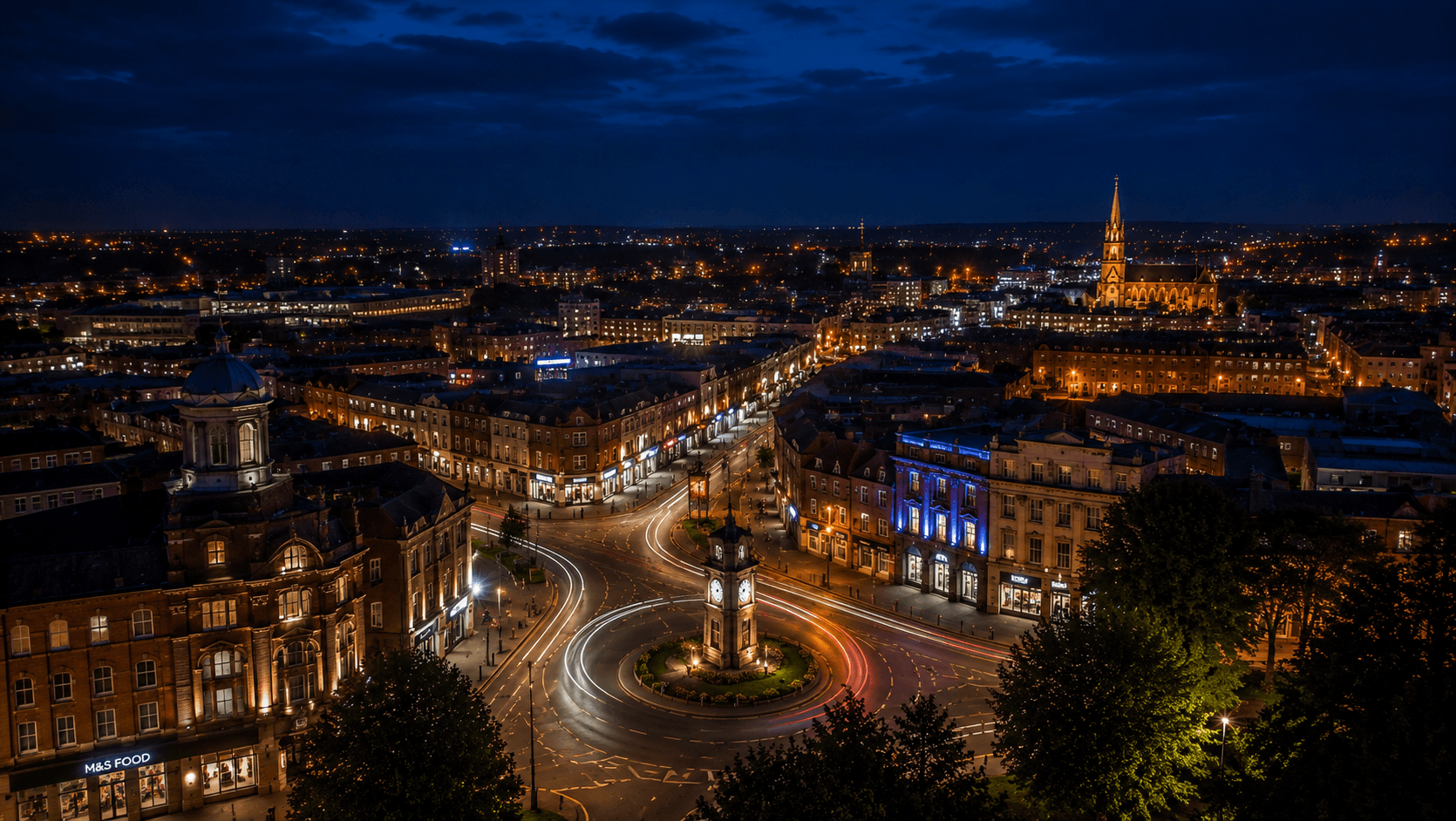 Worksop at night
