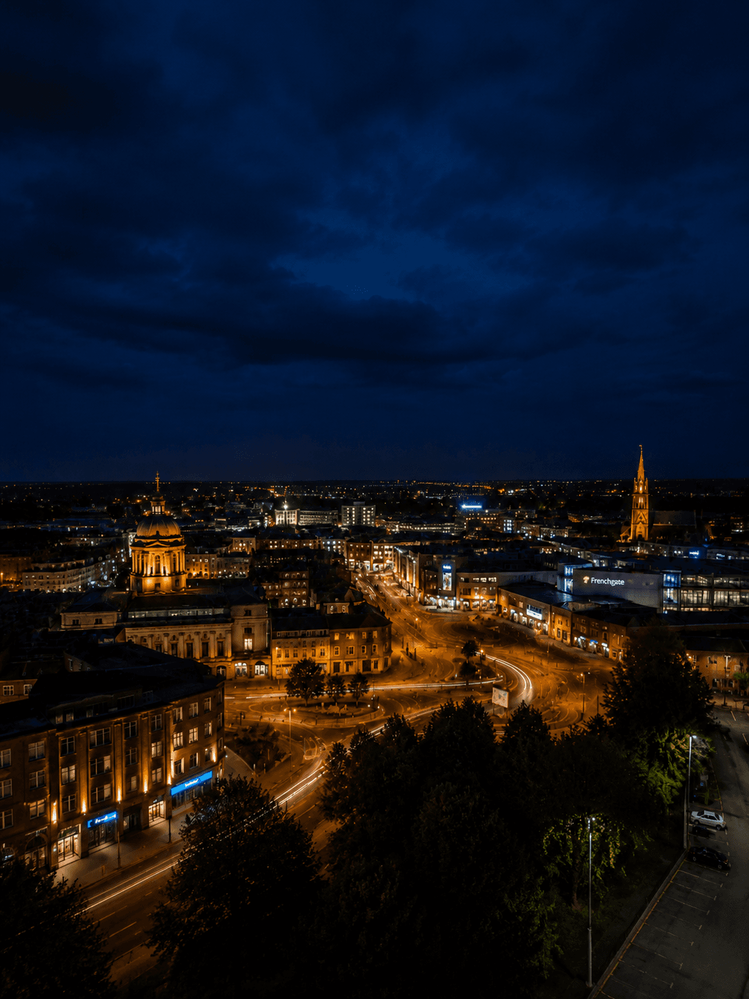 Doncaster at night