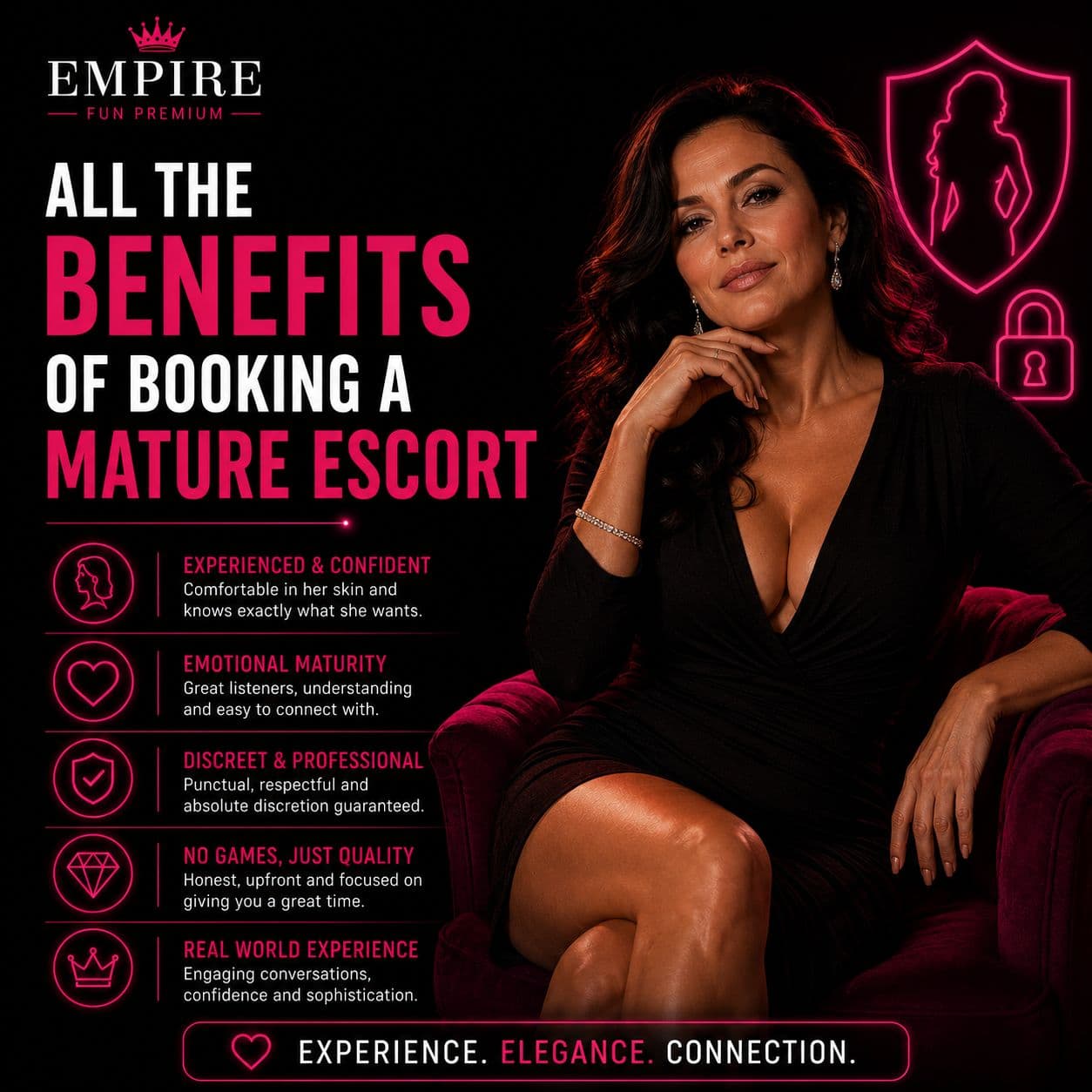 All the Benefits of Booking a Mature Escort