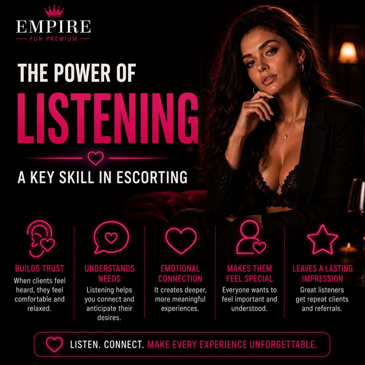 The Power of Listening: A Key Skill in Escorting