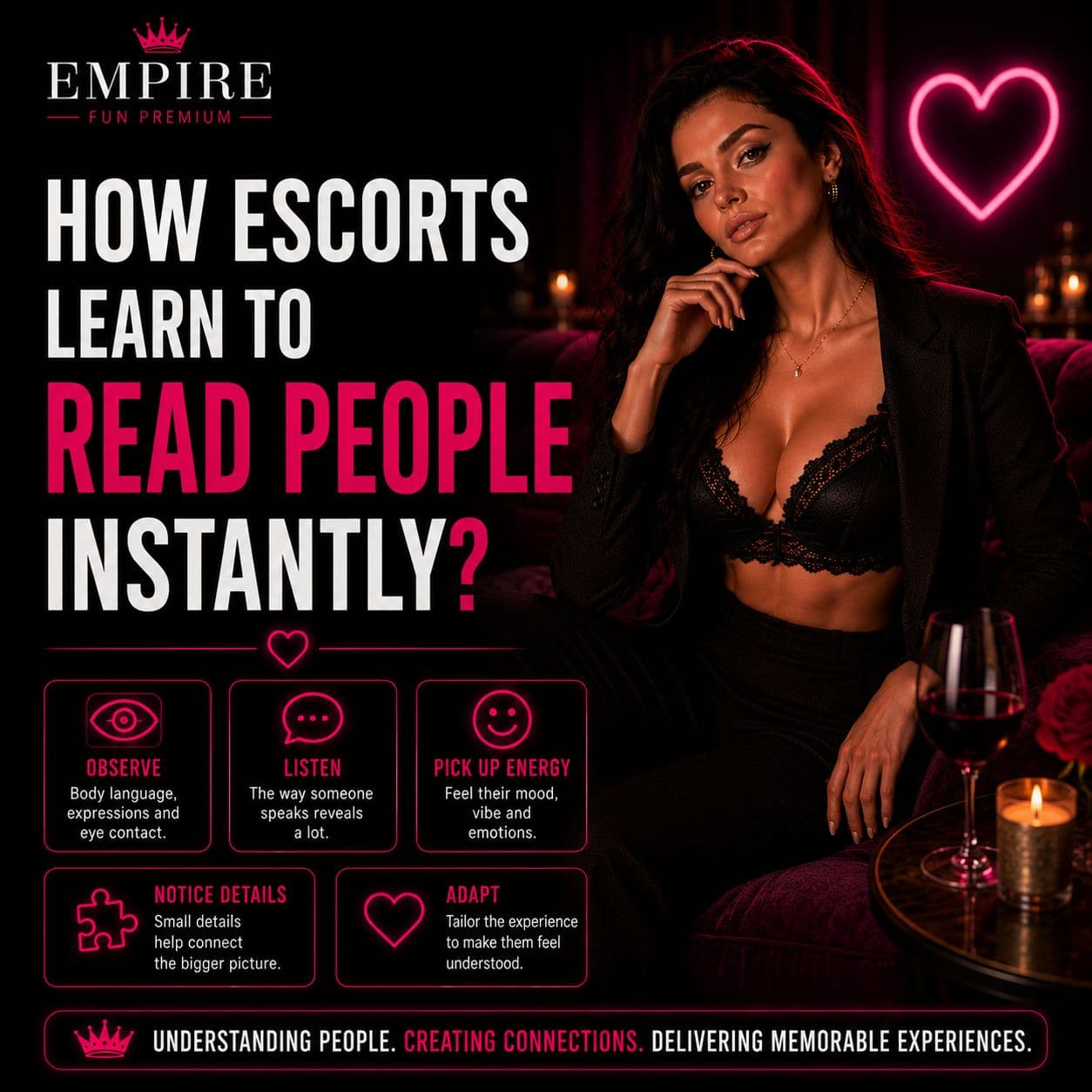 How Escorts Learn to Read People Instantly?