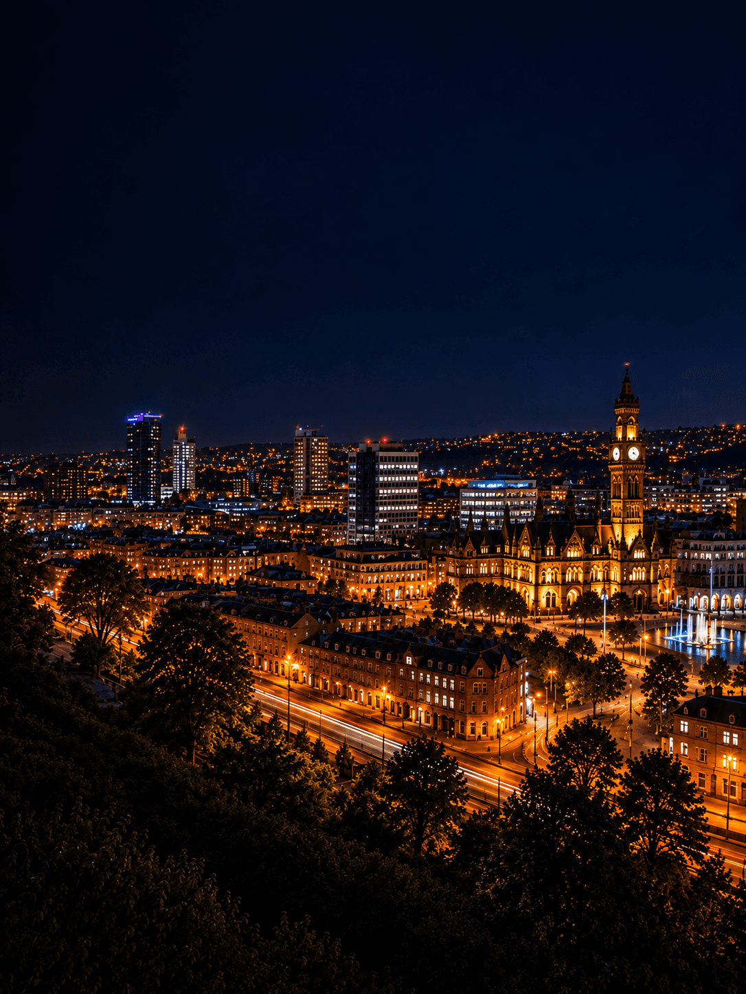 Bradford at night
