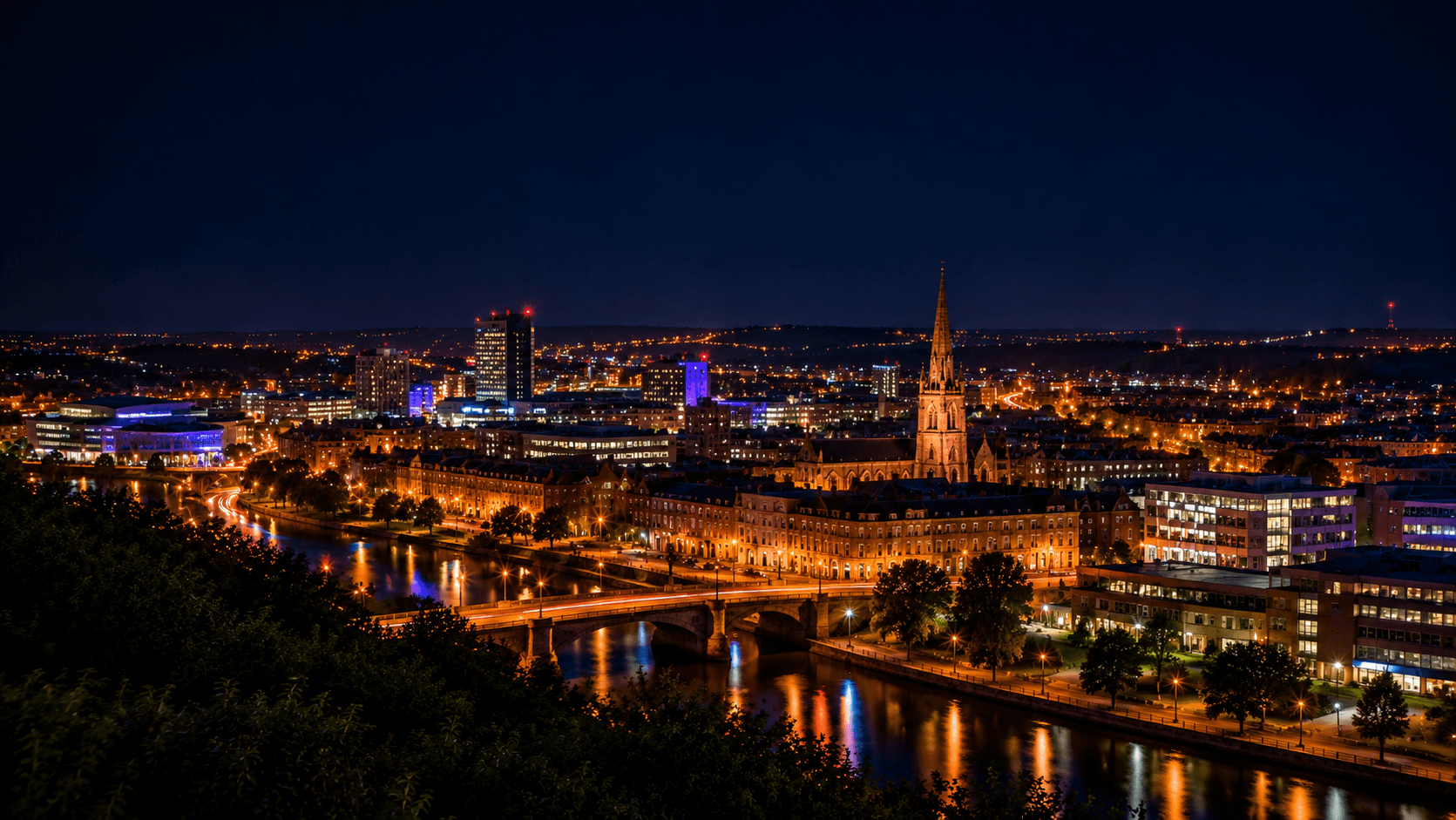 Wakefield at night