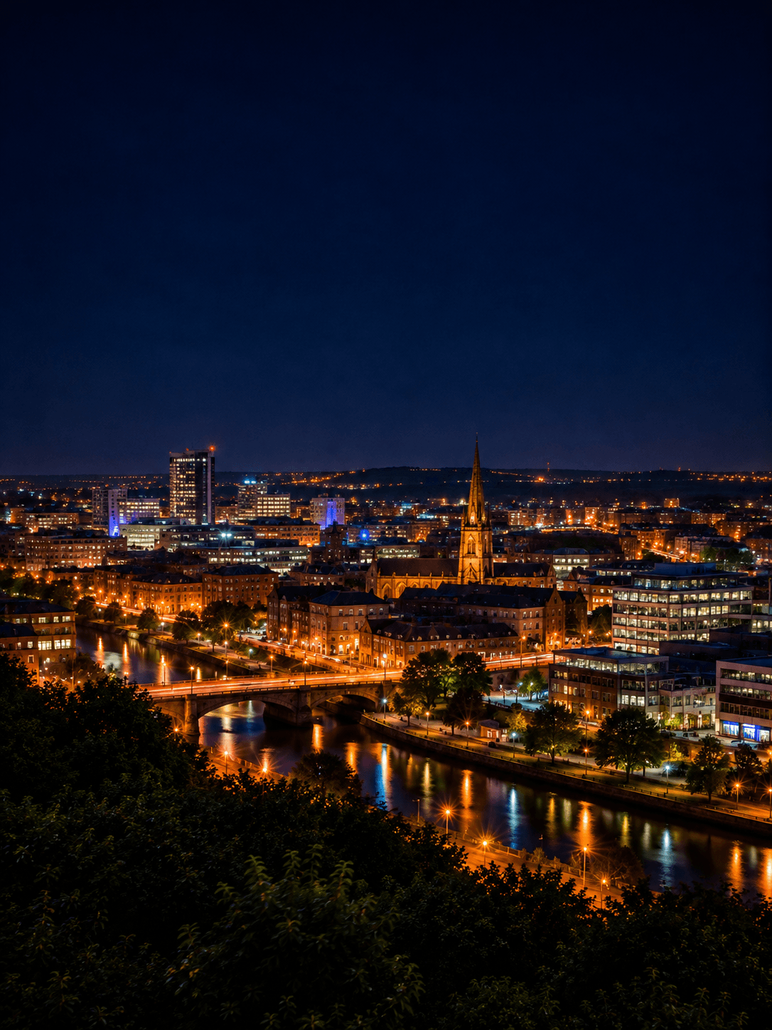 Wakefield at night