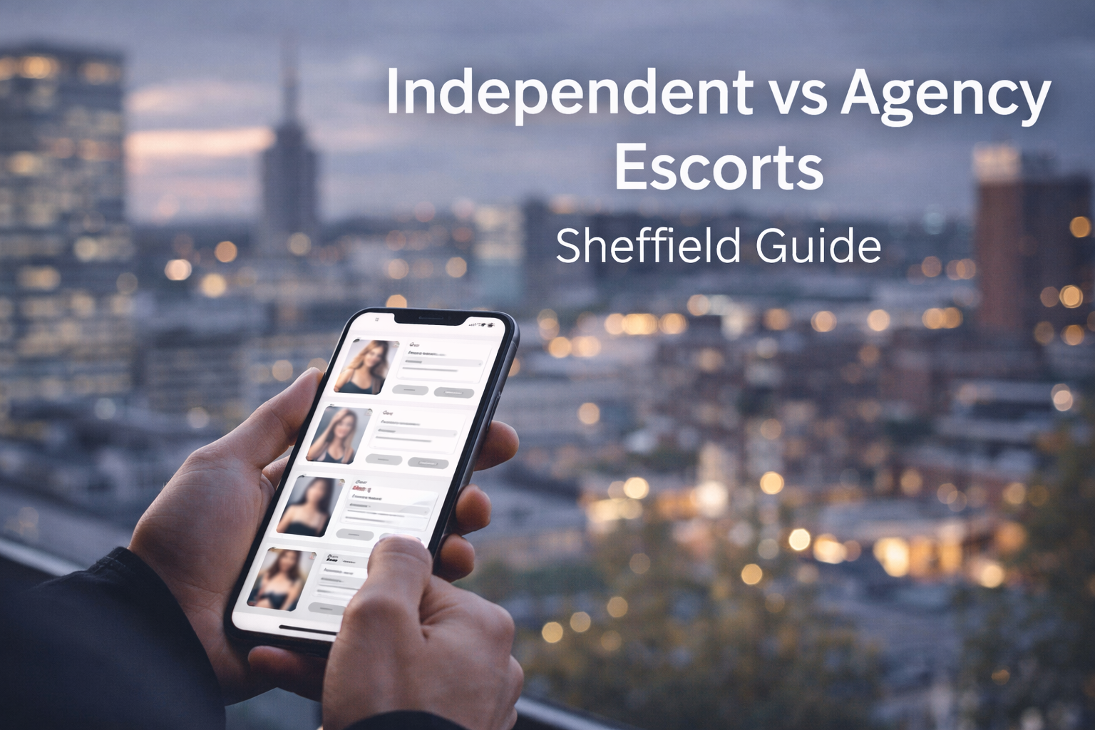 Independent vs agency escorts in Sheffield comparison guide